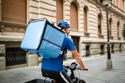 23600 Delivery Man Bike Stock Photos Pictures And Royalty Free Images