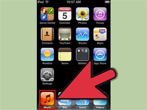 Drag and drop your music files from a folder on your pc into the library section at the top of the left column in itunes. 4 Ways to Add Music to an iPod - wikiHow