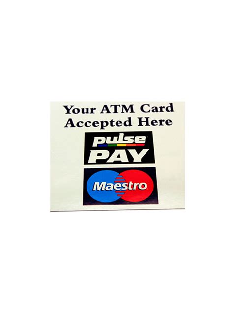 Atm Decal For Pulse Pay And Maestro Network Tekkpay