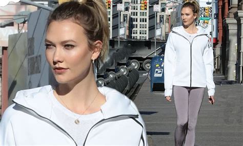 Karlie Kloss Dons Head To Toe Adidas Athletic Wear As She Steps Out