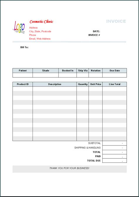 Free Printable Simple Invoice Template Word Bogiolo Free Download Nude Photo Gallery