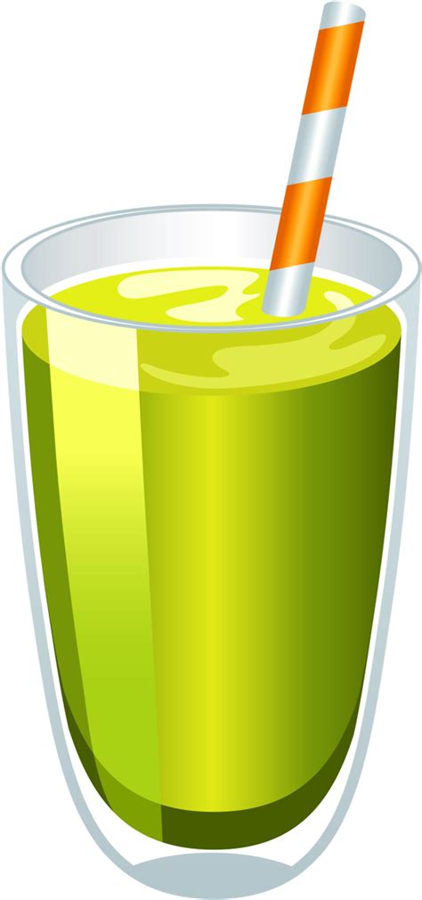 Download Recipe Clipart Juice Glass - Green Smoothie Clip Art - Png Download Png Download - PikPng