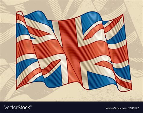 Vintage British Flag Royalty Free Vector Image