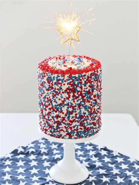 4th Of July Funfetti Cake Recipe 4th Of July Cake Blue Birthday Cakes Funfetti Cake