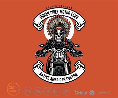 Indian Motorcycle Svg Indian Chief Biker Svg Harley Etsy