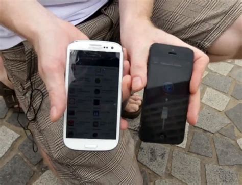 Iphone 5 Vs Galaxy S3 Drop Test Video