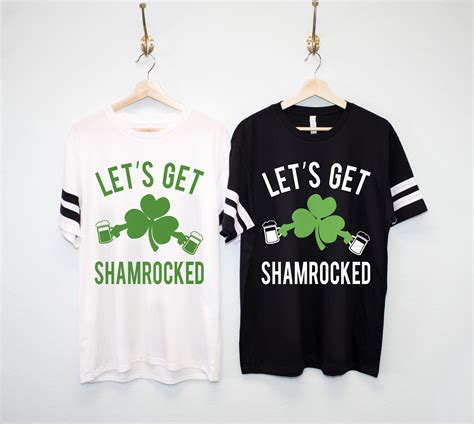 Lets Get Shamrocked Mens St Patricks Day Shirt Nobullwoman