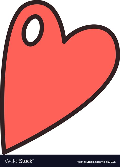Heart Shape Icon Royalty Free Vector Image Vectorstock