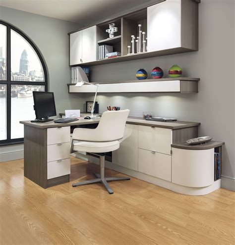This Contemporary Grey Home Office Has Many Wonderful Features
