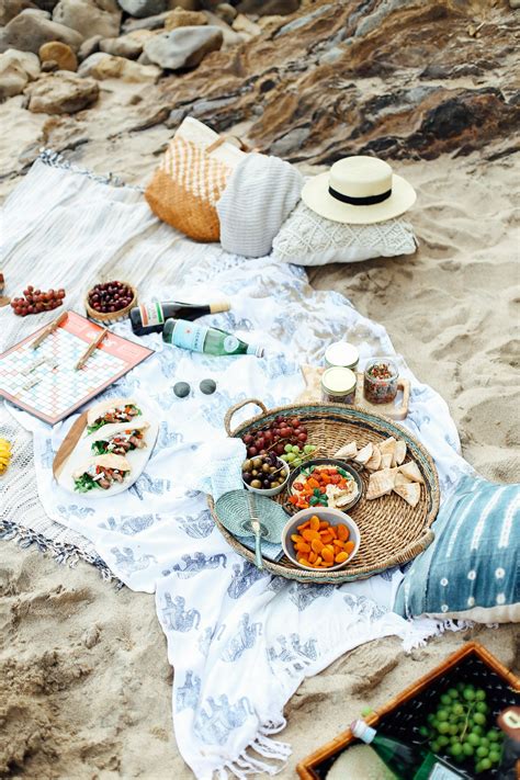 Mediterranean Inspired Beach Picnic Recipe Beach Picnic Picnic Food Picnic