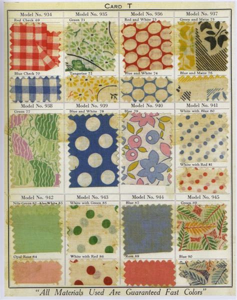 1930s Fashion Fabric Samples Vintage Fabrics Printing On Fabric