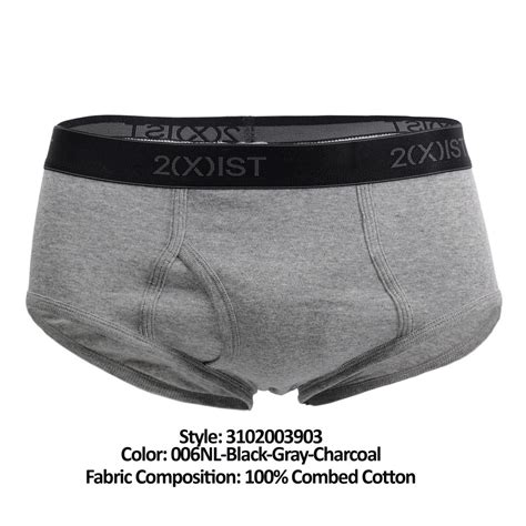 Underwear 2xist 3102003903 Cotton 3pk Fly Front Briefs Ebay