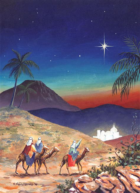 Three Wise Men Painting By Kevin L Brooks Fine Art America