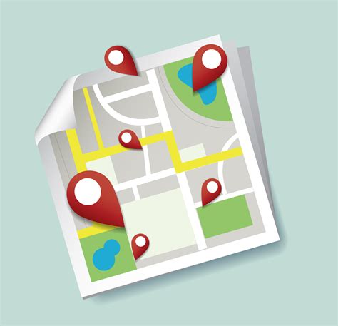 You Are Here Pin Location Icon And Map Vector The Concept Of Travel