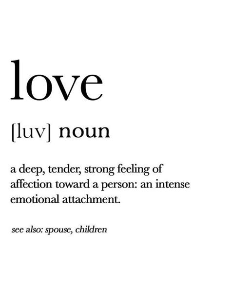 Love Print Love Definition Poster Love Dictionary Print Love Quote