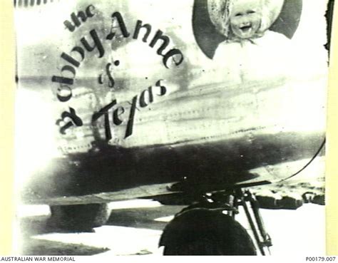 Philippines Wwii Nose Cone Art The Bobby Anne Of Texas