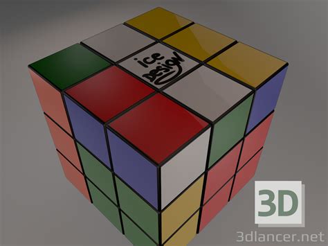 Modelo 3d Cubo De Rubik 3x3 21821