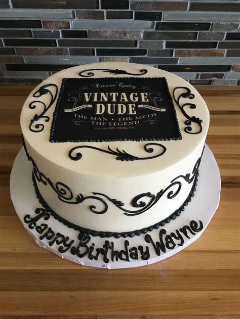 Check spelling or type a new query. vintage dude birthday cake scroll work | Dad birthday ...