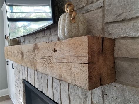 Rough Sawn Beam Fireplace Mantle 10x10 10 Foot Fireplace Mantel