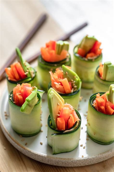 Cucumber Sushi Roll Feelgoodfoodie