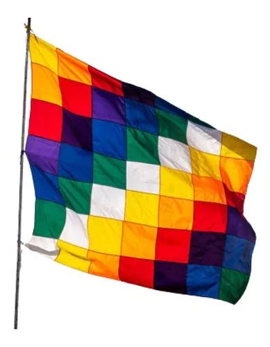 Bandera Wiphala Pueblos Originarios 140x140m Aprox En Venta En Salta
