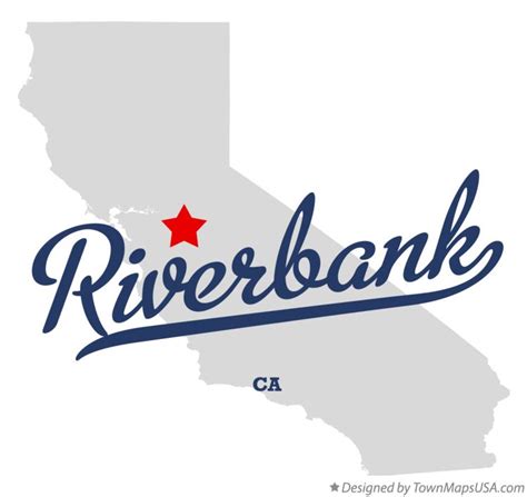 Map Of Riverbank Ca California