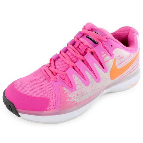 Nike Women S Zoom Vapor 95 Tour Tennis Shoes Pink Glow And Light Base Gray