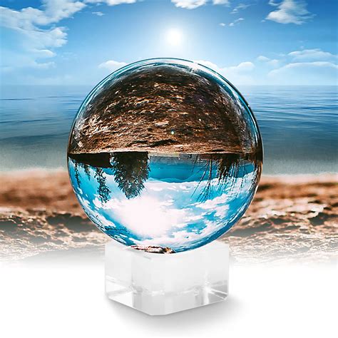 Photography Prop Crystal Ball Clear Lens Ball Ornament Fengshui Globe
