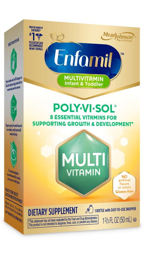 Enfamil Poly Vi Sol 8 Multi Vitamins Supplement Drops For Infants