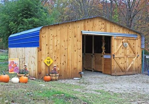 These carports are very, very short. Turn A Carport Into A Barn | Horse barn plans, Horse ...