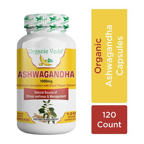 Buy Ashwagandha Root Capsules 100 Organic Organicvedasg