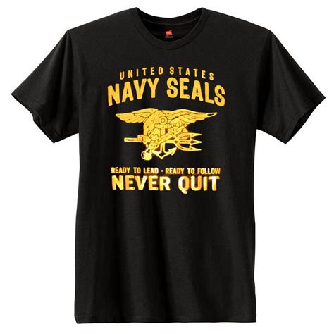 Navy Seals Ready To Lead T Shirt Military Shirts Us Custom Tees