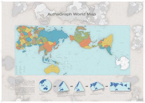 World Map Projection Authagraph World Map Weltkarte Karte Der Erde