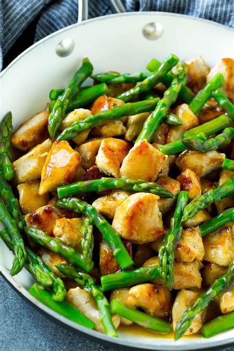 This fresh chicken pasta is packed with flavor and healthy veggies, such as asparagus, zucchini, yellow squash, and mushrooms. Whole30: Chicken and Asparagus Stir-Fry | Easy Healthy ...