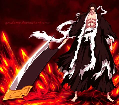 Kenpachi Zaraki Bankai Zaraki Kenpachi Bleach Personagens Mangá Bleach