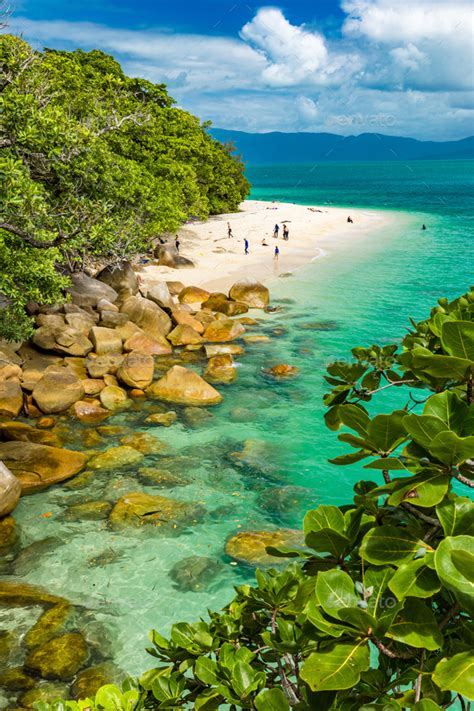 Nudey Beach On Fitzroy Island Cairns Queensland Australia Great