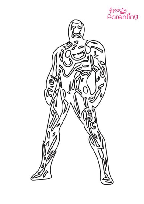Iron Man Tony Coloring Page For Kids Firstcry Parenting