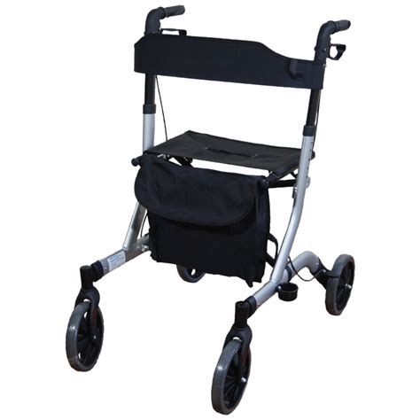 Aidapt Deluxe Ultra Lightweight Folding 4 Wheeled Rollator Relimobility