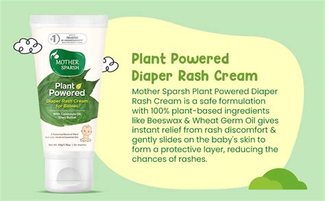 Mother Sparsh Plant Powered Diaper Rash Cream For Babies Baby Diaper