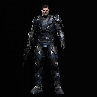 Space Armor Artstation Suit Citizen Soldier Sci
