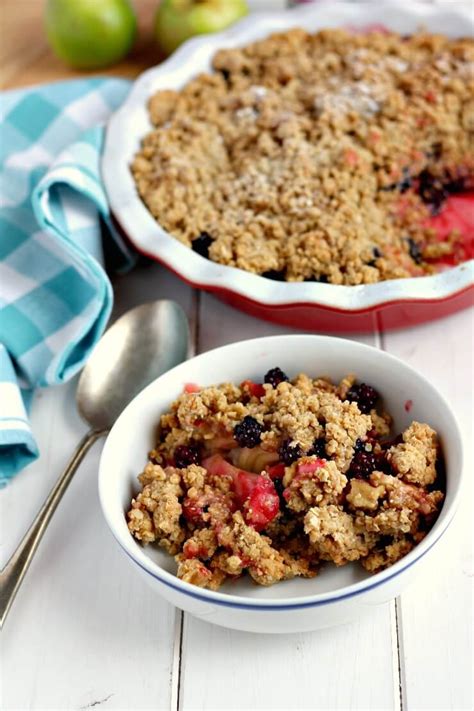 Easy Apple And Blackberry Crumble A Cornish Food Blog Jam And Clotted