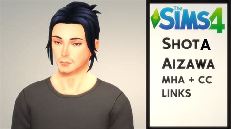 Sims 4 Shota Aizawa My Hero Academia Cc Links Youtube