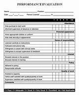 Employee Review Form Template Photos
