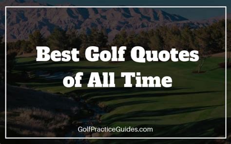 42 Famous Inspirational Golf Quotes Fanny Quote