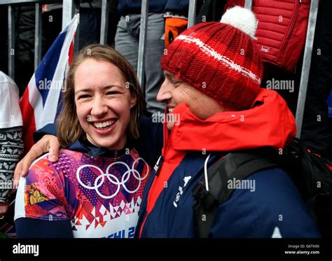sochi winter olympic games day 7 great britain s lizzy yarnold celebrates winning gold with