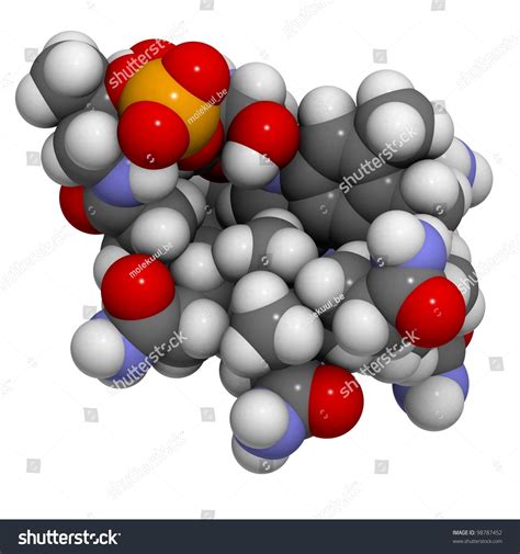 Vitamin B12 Cyanocobalamin Molecule Chemical Structure Stock