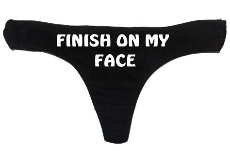Finish On My Face Funny Panties Women S Underwear Etsy