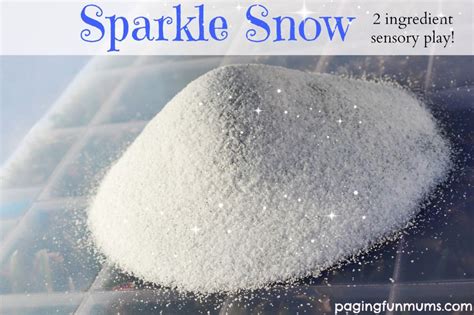 Sparkle Snow Only Two Ingredients For This Beautiful Sensory Play