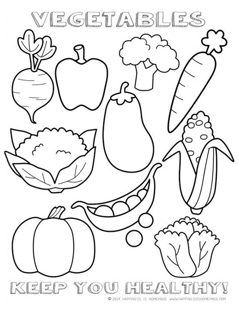 Autumn coloring pages for kindergarten amazing printable fall with. Printable Healthy Eating Chart & Coloring Pages ...