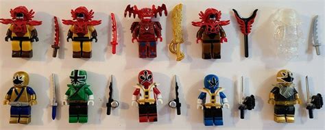Mega Bloks LEGO Power Rangers Super Samurai Figure Lot Bundle EBay